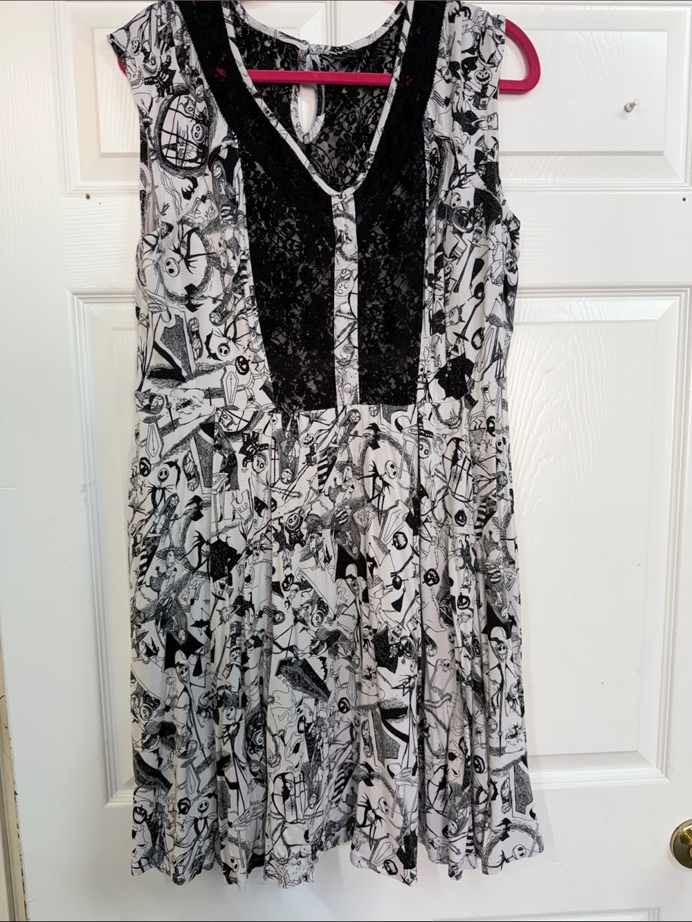 Hot Topic Nightmare Before Christmas Lace Accent Dress XL (No Size Tag )